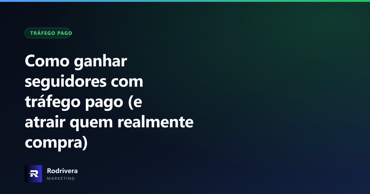 Thiago Rodrivera mostrando como criar uma campanha de seguidores no gerenciador de anúncios