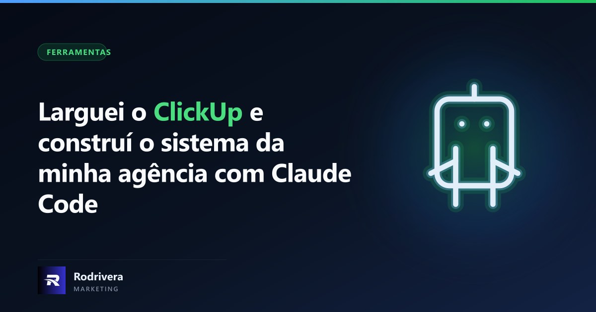 Sistema interno da Rodrivera Marketing construído com Claude Code