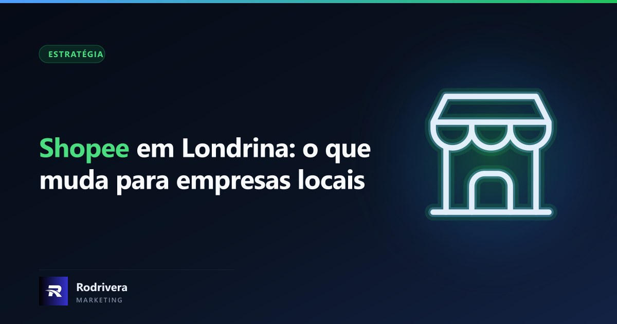 Centro de Distribuição da Shopee em Londrina visto de cima, com 33 mil metros quadrados de área construída na região da Perobinha