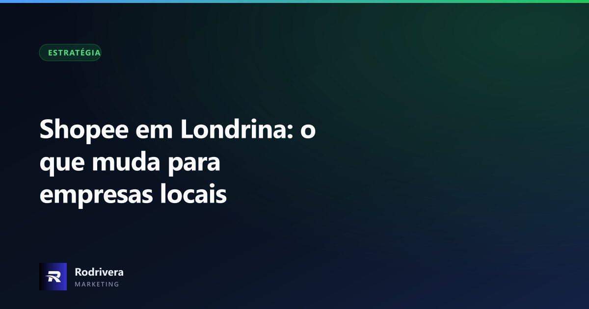 Centro de Distribuição da Shopee em Londrina visto de cima, com 33 mil metros quadrados de área construída na região da Perobinha