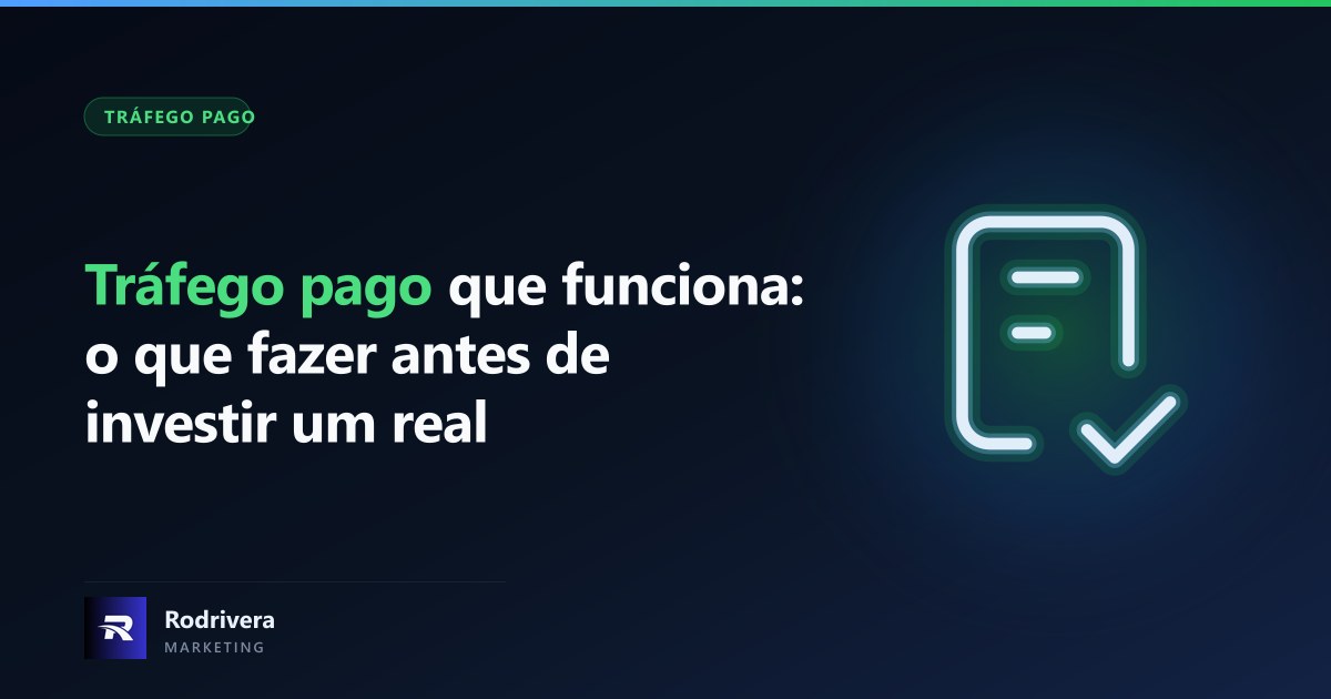 Thiago Rodrivera explicando a estratégia de tráfego pago que funciona para empresas de Londrina